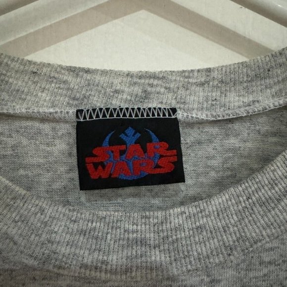 1996 STAR-WARS ROTJ “A Jedi’s Strength”  T-Shirt RARE GREY XL Youth - Picture 4 of 4